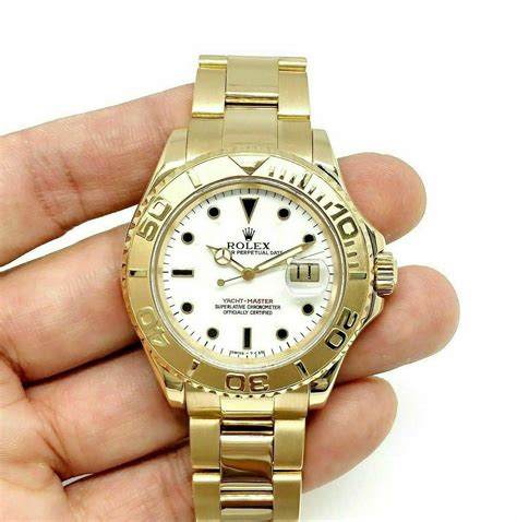 rolex yacht master 18k gold price|rolex yacht master for sale.